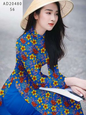 vai ao dai hoa mai don tet (6)